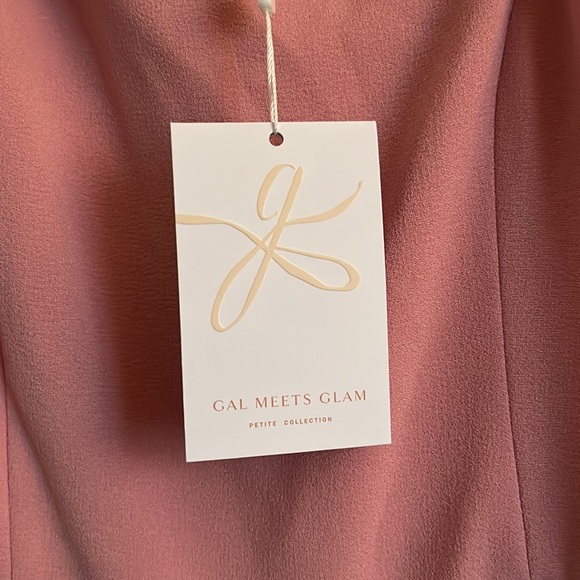 NWT Gal Meets Glam Sylvia Pink Bow Jumpsuit - Picture 4 of 6